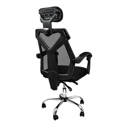 Office Chair Gaming Computer Chairs Mesh Back Foam Seat - Black - Cosy Abode