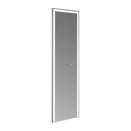 LED Full Length Mirror Standing Floor Makeup Wall Light Mirror 160cm x 50cm - Cosy Abode