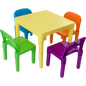 Kids Table and Chairs Play Set Toddler Child Toy Activity Furniture In-Outdoor - Cosy Abode