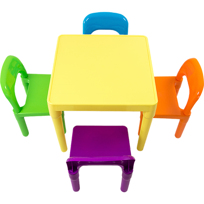 Kids Table and Chairs Play Set Toddler Child Toy Activity Furniture In-Outdoor - Cosy Abode