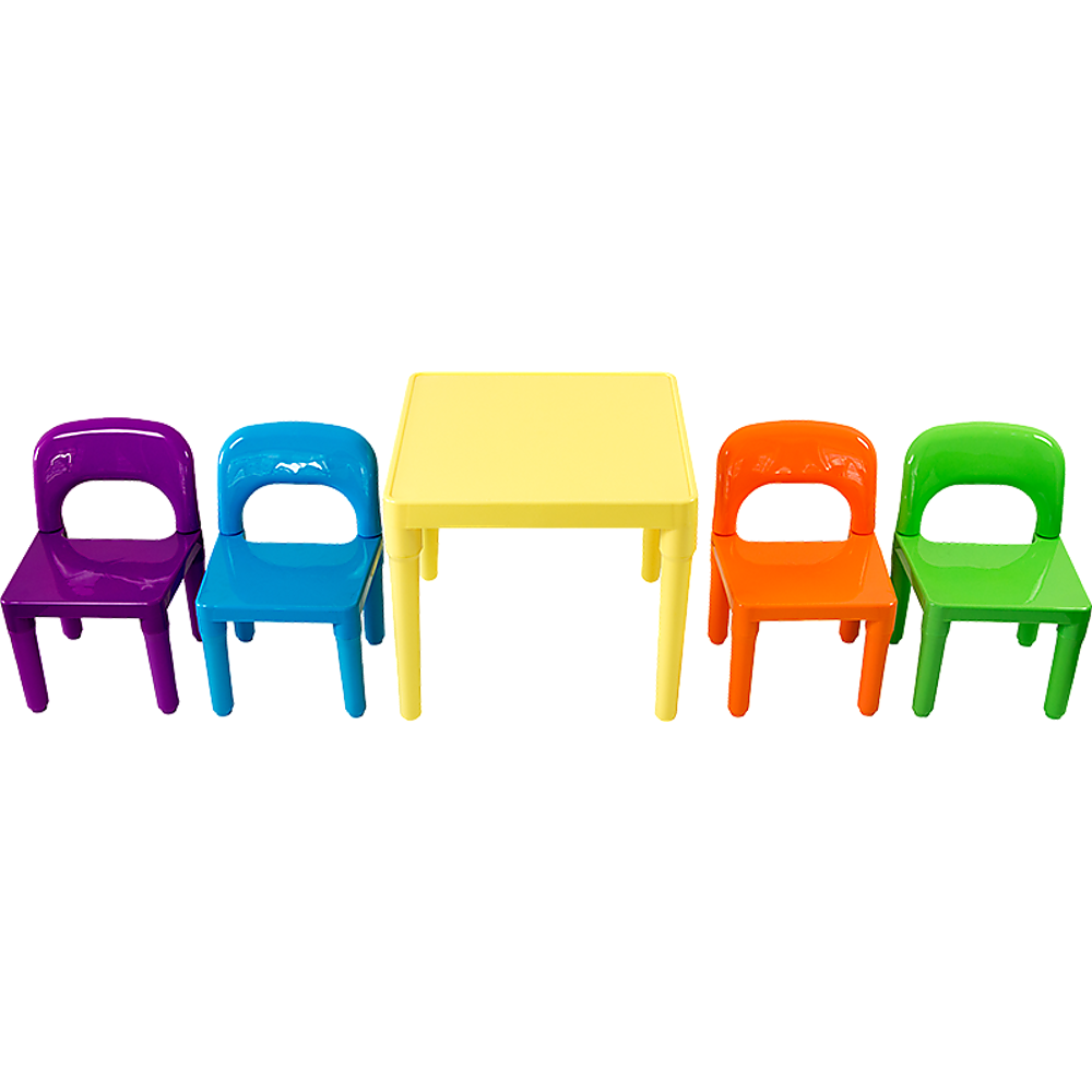 Kids Table and Chairs Play Set Toddler Child Toy Activity Furniture In-Outdoor - Cosy Abode