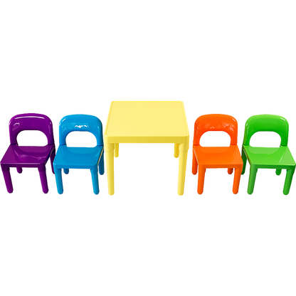 Kids Table and Chairs Play Set Toddler Child Toy Activity Furniture In-Outdoor - Cosy Abode