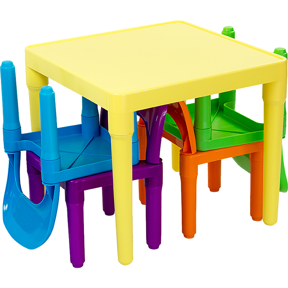 Kids Table and Chairs Play Set Toddler Child Toy Activity Furniture In-Outdoor - Cosy Abode
