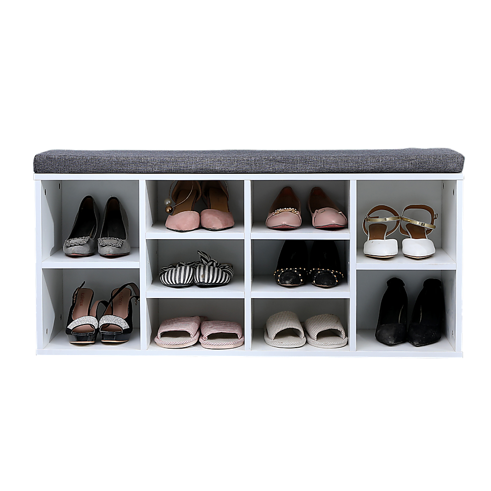 Shoe Cabinet Bench Shoes Storage Rack Organiser Wooden Shelf Cupboard Box - Cosy Abode