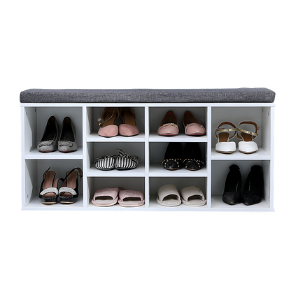 Shoe Cabinet Bench Shoes Storage Rack Organiser Wooden Shelf Cupboard Box - Cosy Abode