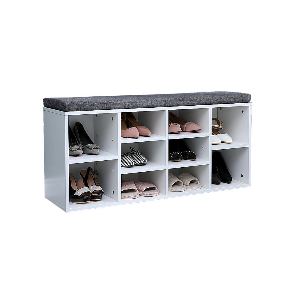 Shoe Cabinet Bench Shoes Storage Rack Organiser Wooden Shelf Cupboard Box - Cosy Abode