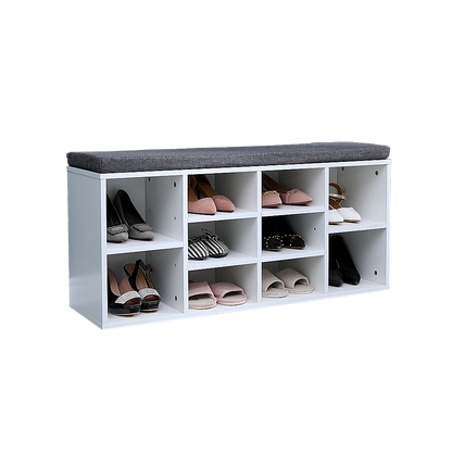 Shoe Cabinet Bench Shoes Storage Rack Organiser Wooden Shelf Cupboard Box - Cosy Abode