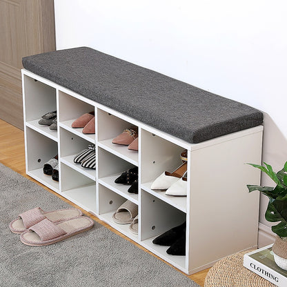 Shoe Cabinet Bench Shoes Storage Rack Organiser Wooden Shelf Cupboard Box - Cosy Abode