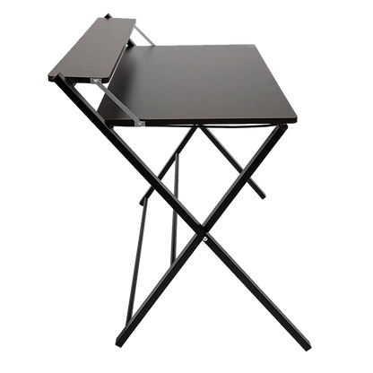 Folding Desk with Shelf Computer Laptop PC Table Side Home Office Furniture - Cosy Abode