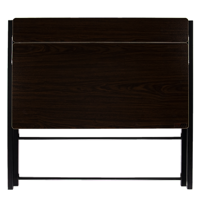 Folding Desk with Shelf Computer Laptop PC Table Side Home Office Furniture - Cosy Abode