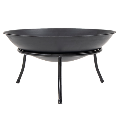 Iron Fire Bowl Traditional Log Fire Pit Outdoor Heating Camp Site Barbecue - Cosy Abode
