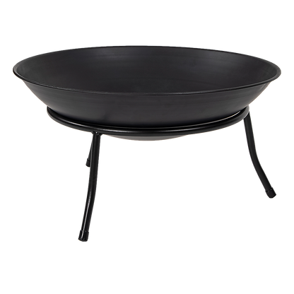 Iron Fire Bowl Traditional Log Fire Pit Outdoor Heating Camp Site Barbecue - Cosy Abode