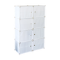 White Cube DIY Shoe Cabinet Rack Storage Portable Stackable Organiser Stand - Cosy Abode