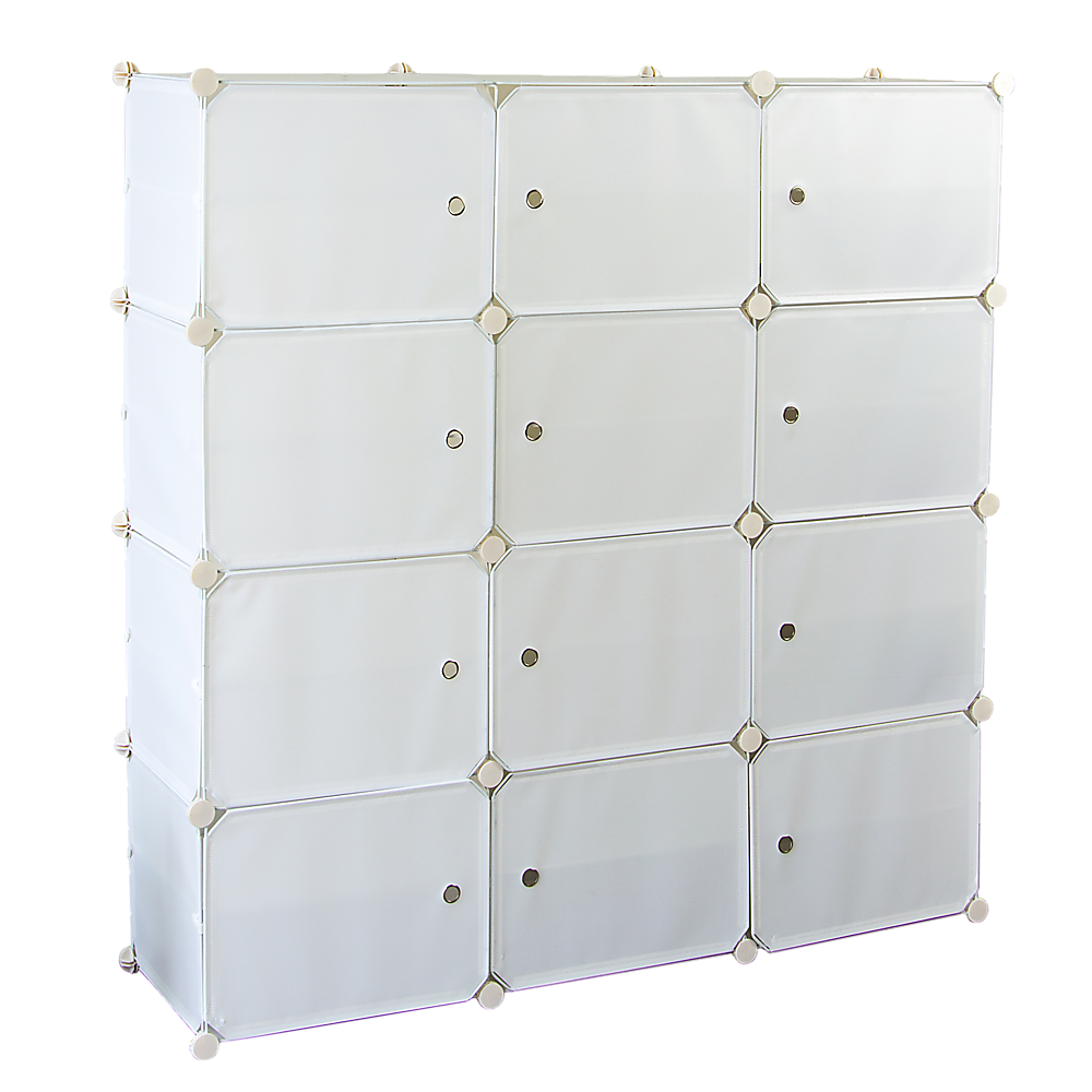 White Cube DIY Shoe Cabinet Rack Storage Portable Stackable Organiser Stand - Cosy Abode