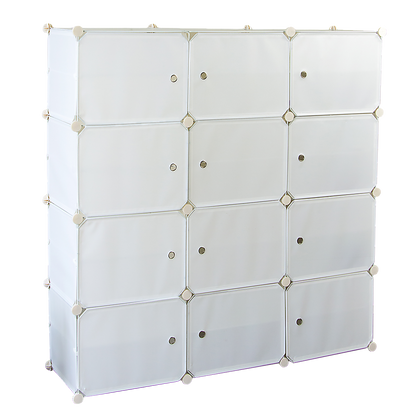 White Cube DIY Shoe Cabinet Rack Storage Portable Stackable Organiser Stand - Cosy Abode