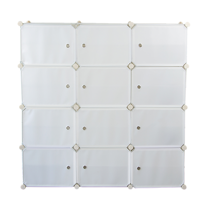 White Cube DIY Shoe Cabinet Rack Storage Portable Stackable Organiser Stand - Cosy Abode