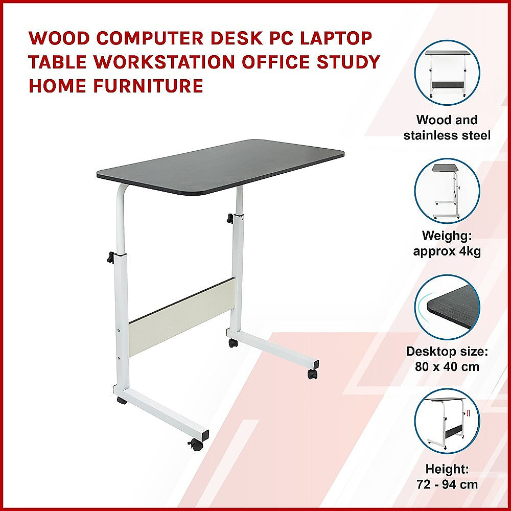 Wood Computer Desk PC Laptop Table Workstation Office Study Home Furniture - Cosy Abode