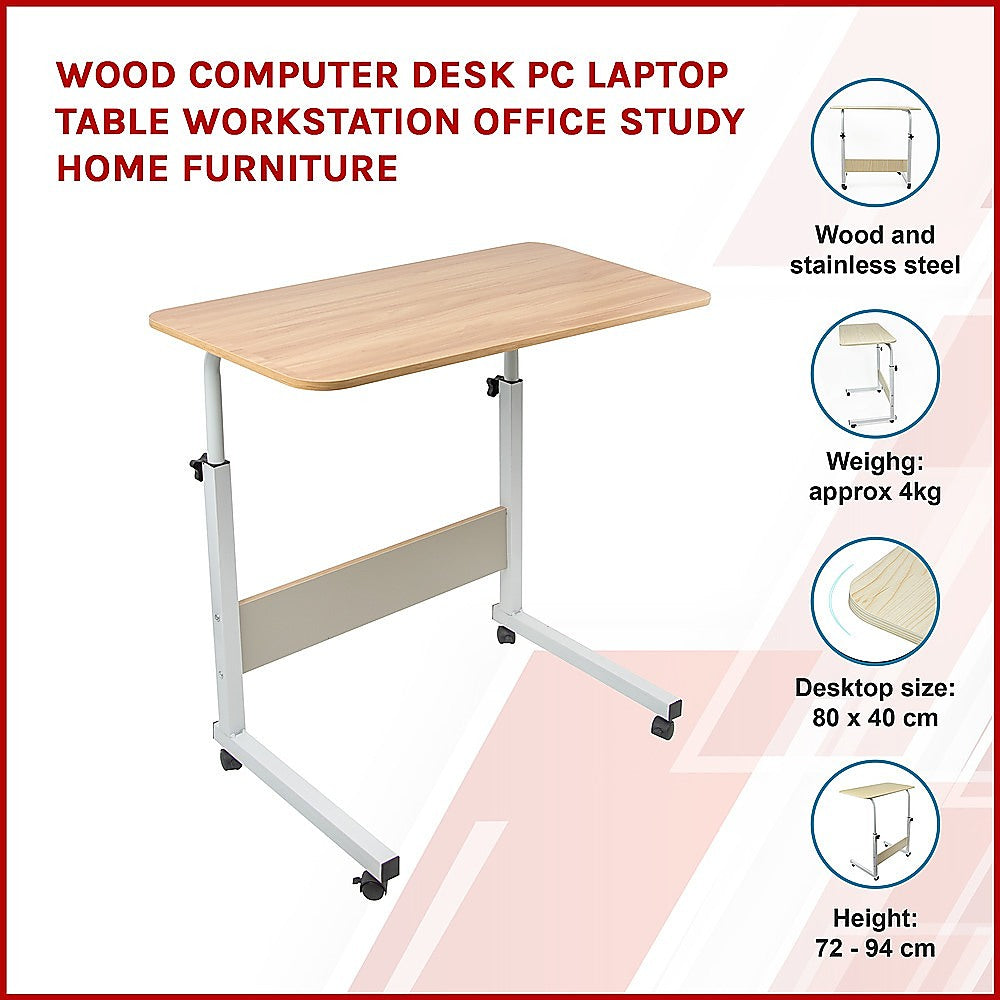 Wood Computer Desk PC Laptop Table Workstation Office Study Home Furniture - Cosy Abode