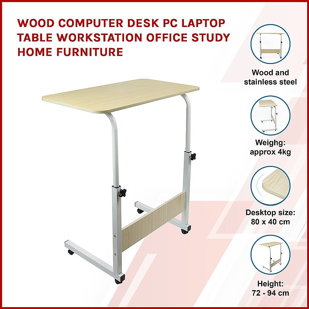 Wood Computer Desk PC Laptop Table Workstation Office Study Home Furniture - Cosy Abode
