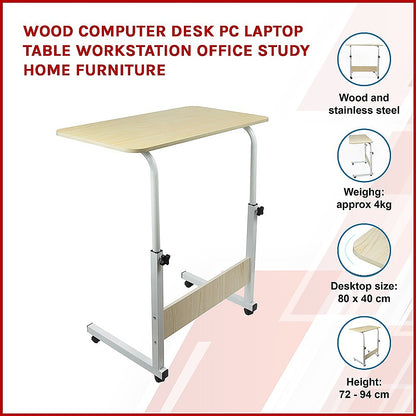 Wood Computer Desk PC Laptop Table Workstation Office Study Home Furniture - Cosy Abode