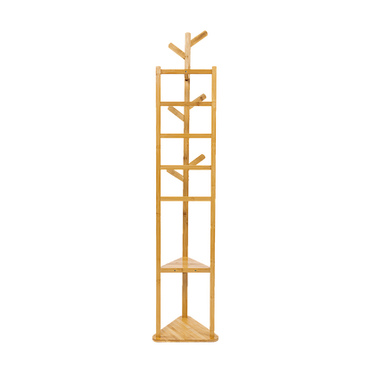 Wooden Tree Clothes Rack, Bag Hook and Hat Rack - Cosy Abode