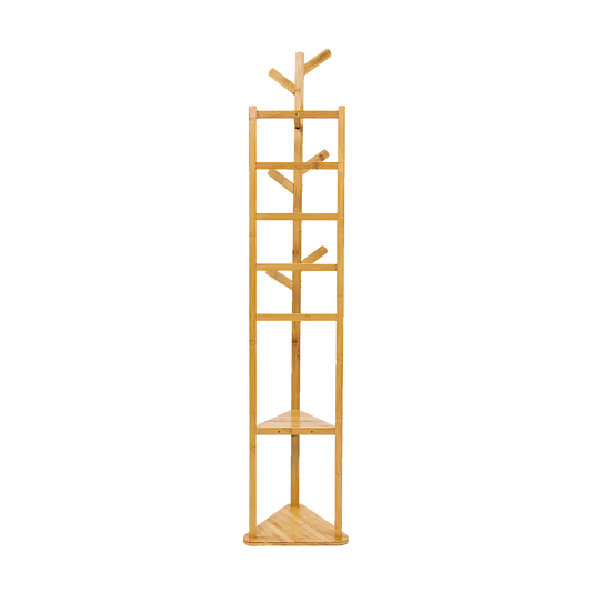 Wooden Tree Clothes Rack, Bag Hook and Hat Rack - Cosy Abode