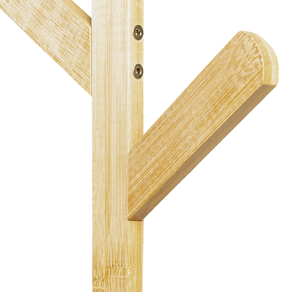Wooden Tree Clothes Rack, Bag Hook and Hat Rack - Cosy Abode