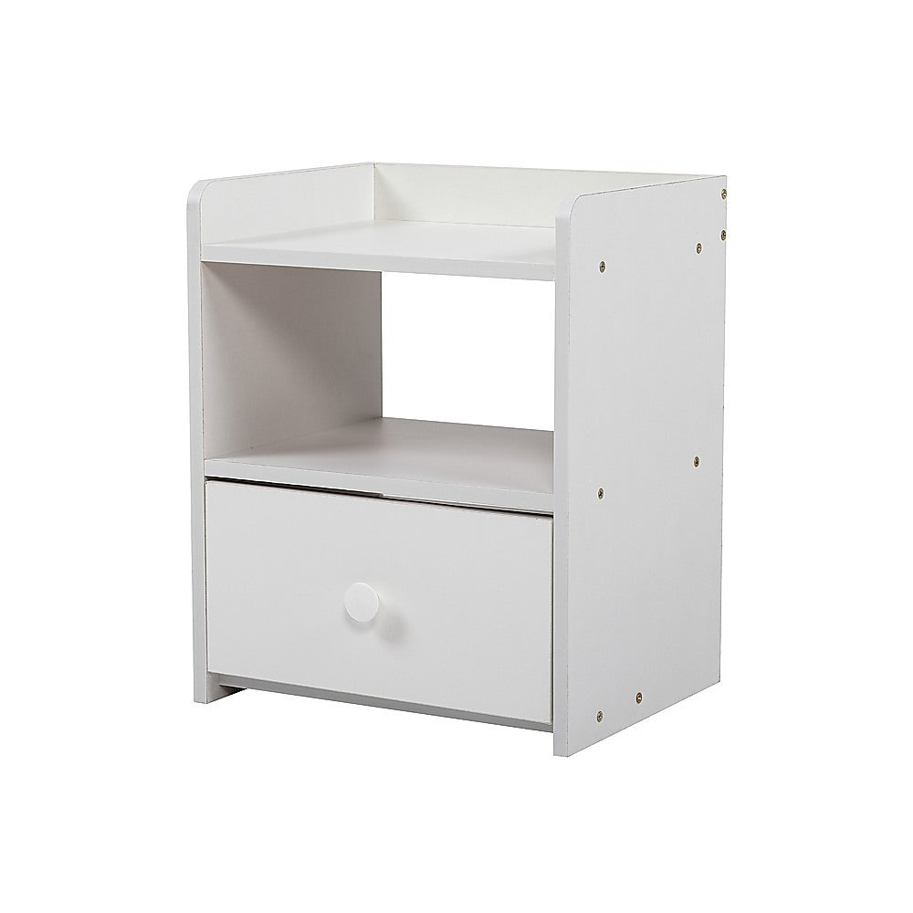 Bedside Tables Drawers Side Table Bedroom Furniture Nightstand White Unit - Cosy Abode