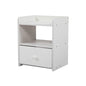 Bedside Tables Drawers Side Table Bedroom Furniture Nightstand White Unit - Cosy Abode
