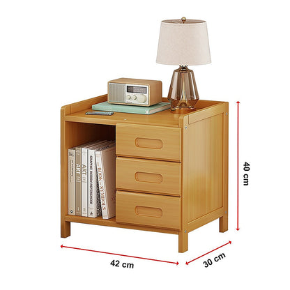 Bamboo Bedside Table Nightstand Storage Bedroom Sofa Side Stand - Cosy Abode