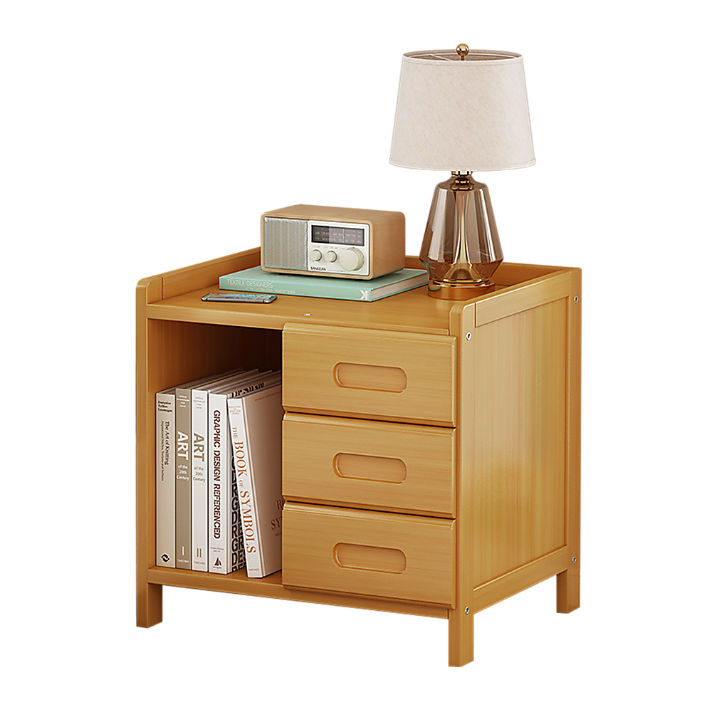 Bamboo Bedside Table Nightstand Storage Bedroom Sofa Side Stand - Cosy Abode