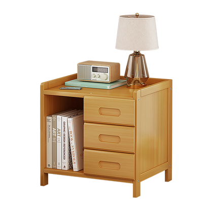 Bamboo Bedside Table Nightstand Storage Bedroom Sofa Side Stand - Cosy Abode