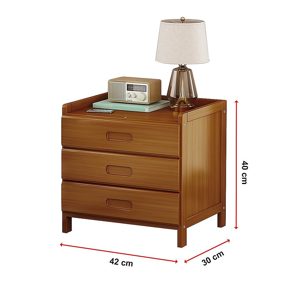 Bamboo Bedside Table Nightstand Storage Bedroom Sofa Side Stand - Cosy Abode