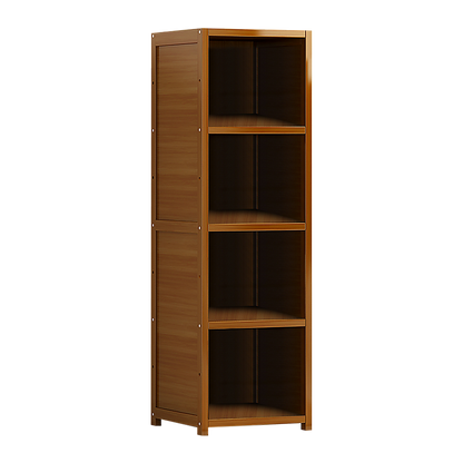 Bamboo Shelf Bookcase Display Storage Rack Stand Livingroom Bedroom - Cosy Abode