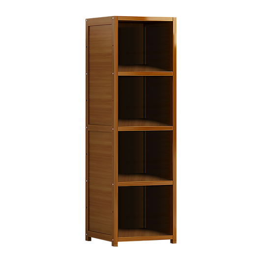 Bamboo Shelf Bookcase Display Storage Rack Stand Livingroom Bedroom - Cosy Abode