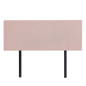 Linen Fabric Double Bed Deluxe Headboard Bedhead - Pale Pink - Cosy Abode