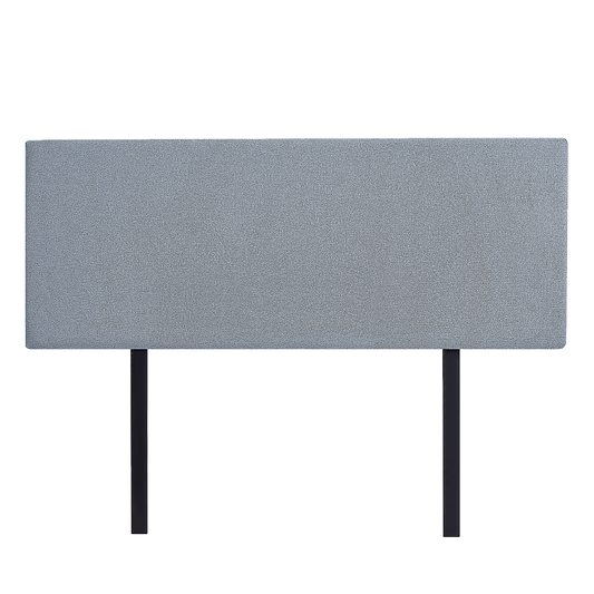Linen Fabric Double Bed Deluxe Headboard Bedhead - Berlin Blue - Cosy Abode