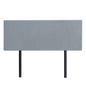 Linen Fabric Double Bed Deluxe Headboard Bedhead - Berlin Blue - Cosy Abode