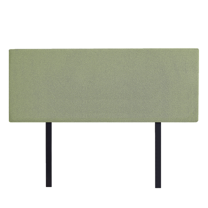 Linen Fabric Queen Bed Deluxe Headboard Bedhead - Olive Green - Cosy Abode