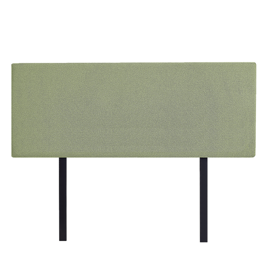 Linen Fabric Queen Bed Deluxe Headboard Bedhead - Olive Green - Cosy Abode