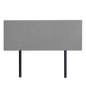 Linen Fabric Queen Bed Deluxe Headboard Bedhead - Night Ash - Cosy Abode