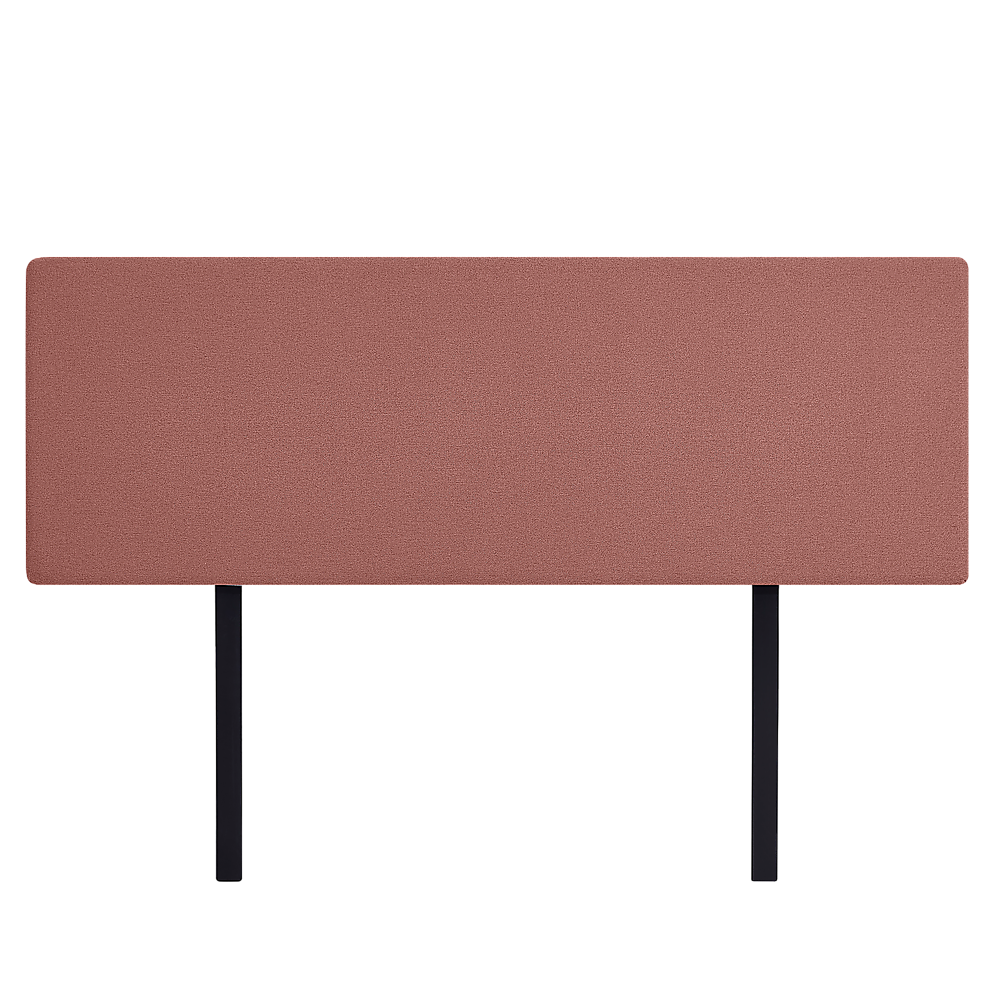Linen Fabric King Bed Deluxe Headboard Bedhead - Pearl Copper Brown - Cosy Abode