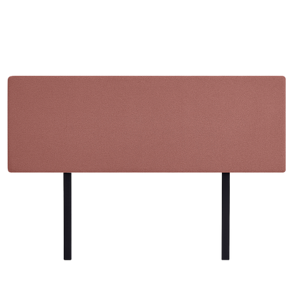 Linen Fabric King Bed Deluxe Headboard Bedhead - Pearl Copper Brown - Cosy Abode