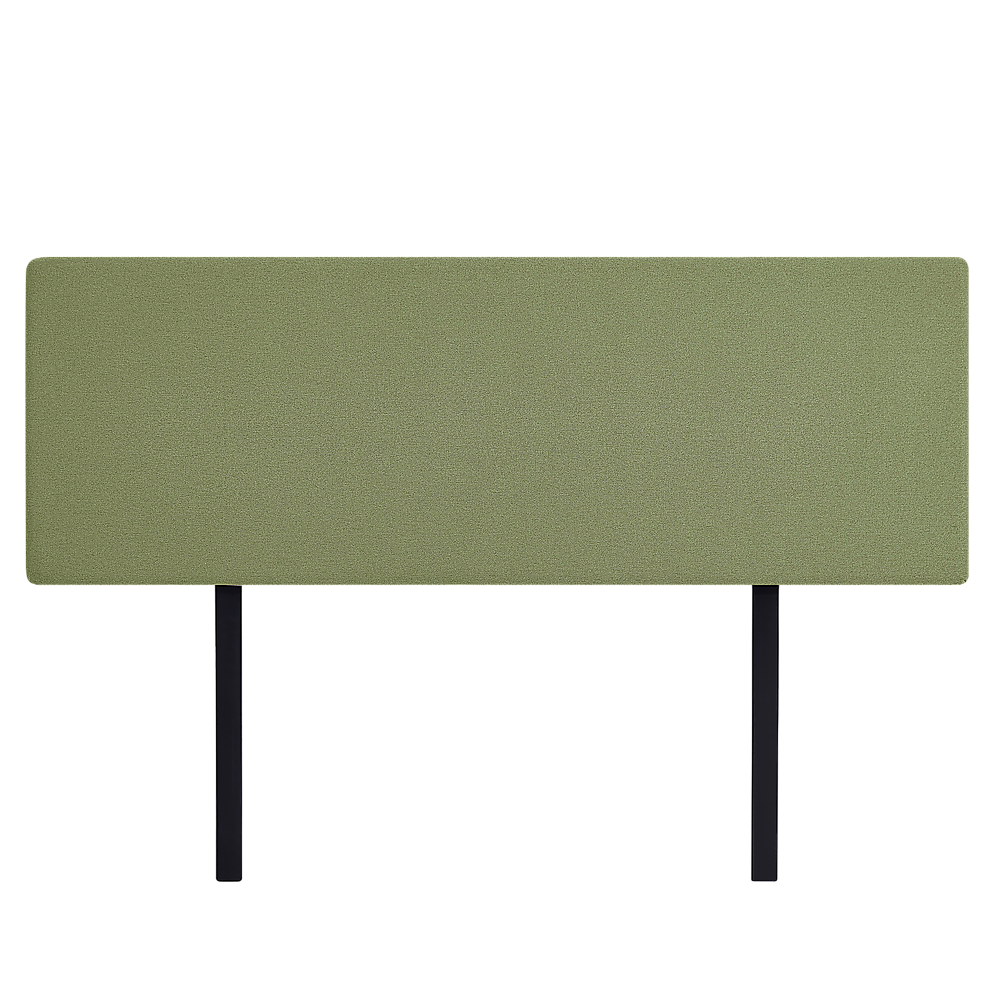 Linen Fabric King Bed Deluxe Headboard Bedhead - Olive Green - Cosy Abode