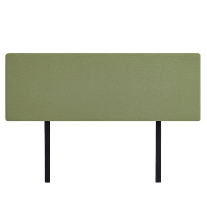 Linen Fabric King Bed Deluxe Headboard Bedhead - Olive Green - Cosy Abode