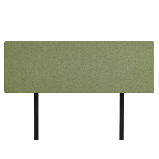 Linen Fabric King Bed Deluxe Headboard Bedhead - Olive Green - Cosy Abode