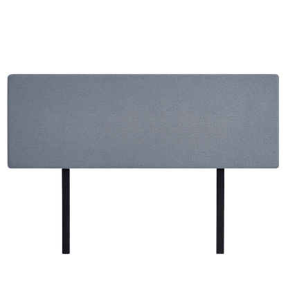Linen Fabric King Bed Deluxe Headboard Bedhead - Berlin Blue - Cosy Abode