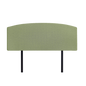 Linen Fabric Double Bed Curved Headboard Bedhead - Olive Green - Cosy Abode
