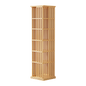 Rotating Bookshelf 360 degree Bamboo Storage Display Rack - Light - Cosy Abode