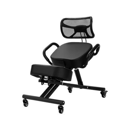 Ergonomic Kneeling Posture Chair with Backrest Adjustable Height and Casters - Cosy Abode
